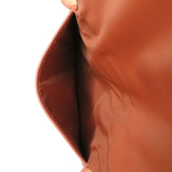 Laura Mercier Coral Pink Purse Crossbody Makeup Bag 6'' x 7'' NWT - Picture 4 of 11